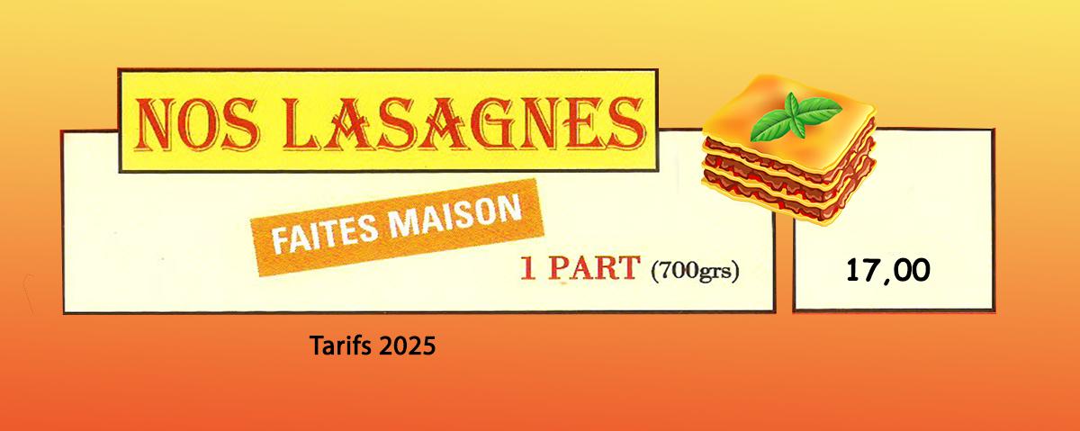 Lasagnes 2025