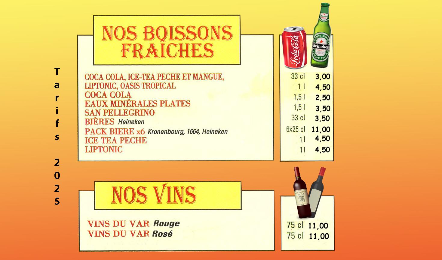 Page boissons 2025